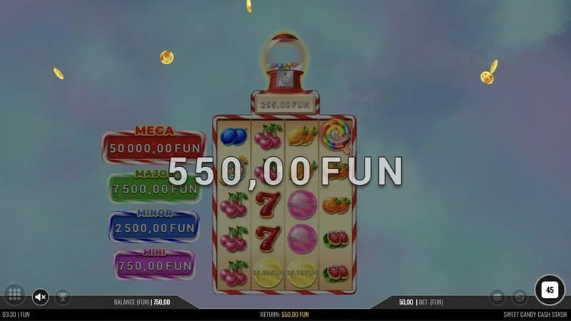 Sweet Candy Cash Stash - Basisspiel mit Liniengewinn